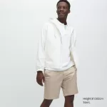 Uniqlo Stretch Slim Fit Shorts Men Beige