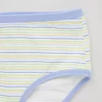 Uniqlo Striped Hiphugger Underwear (Three Pairs) Boys Blue Green