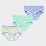 Uniqlo Striped Hiphugger Underwear (Three Pairs) Boys Blue Green