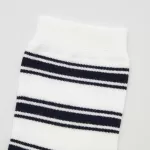 Uniqlo Striped Regular Socks (Three Pairs) Kids Blue White Black