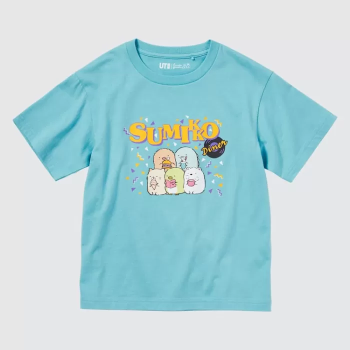 Uniqlo Sumikkogurashi Ut Printed T-shirt Kids Green