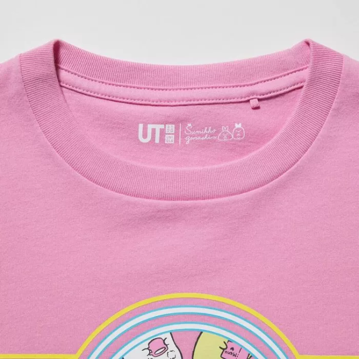 Uniqlo Sumikkogurashi Ut Printed T-shirt Kids Pink