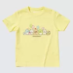 Uniqlo Sumikkogurashi Ut Printed T-shirt Kids Yellow