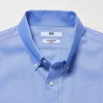 Uniqlo Super Non-iron Slim Fit (Button-down Collar) Men’s Shirts Blue