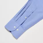 Uniqlo Super Non-iron Slim Fit (Button-down Collar) Men’s Shirts Blue