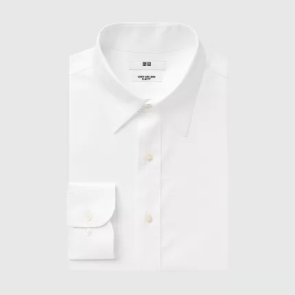 Uniqlo Super Non-iron Slim Fit (Semi-cutaway Collar) Men’s White Shirts