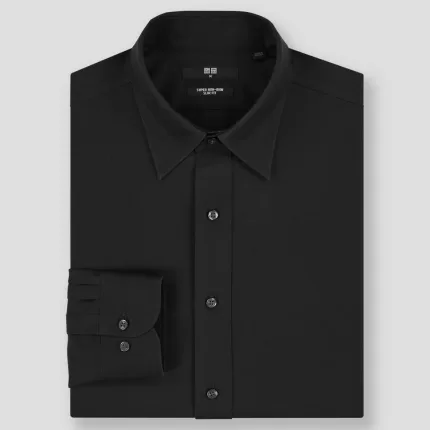 Uniqlo Super Non-iron Slim Fit Shirts (2020 Season) Men Black