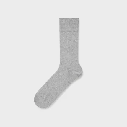 Uniqlo Supima Cotton Links Checked Men’s Socks Grey