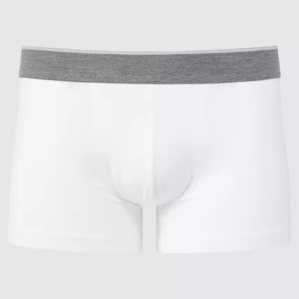 Uniqlo Supima Cotton Low Rise Boxer Underwear (2021 Season) Men White