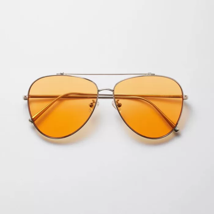 Uniqlo Teardrop Sunglasses Men Orange