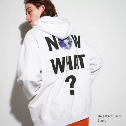 Uniqlo The Message Ut Printed Hoodie (Cali Dewitt) Men’s White