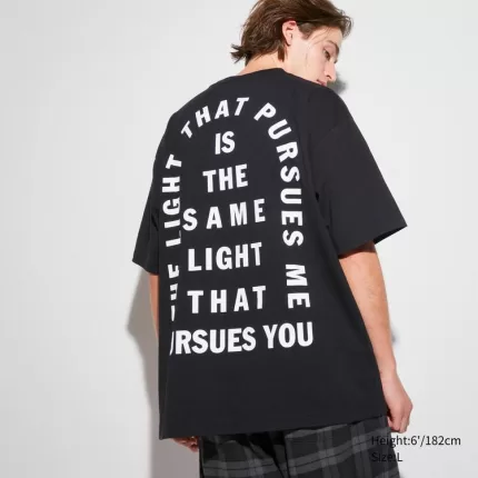 Uniqlo The Message Ut Printed Sweatshirts (Cali Dewitt) Men Black