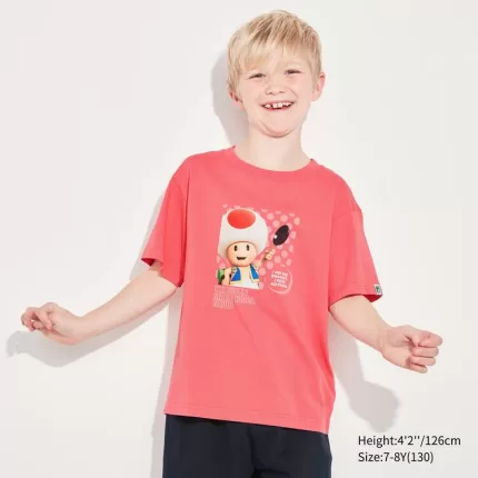 Uniqlo The Super Mario Bros Movie Ut Printed T-Shirt Kids Red