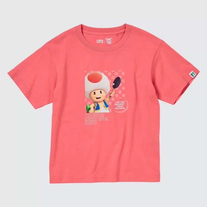 Uniqlo The Super Mario Bros Movie Ut Printed T-Shirt Kids Red