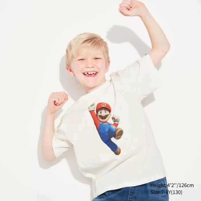 Uniqlo The Super Mario Bros Movie Ut Printed T-Shirt Kids White