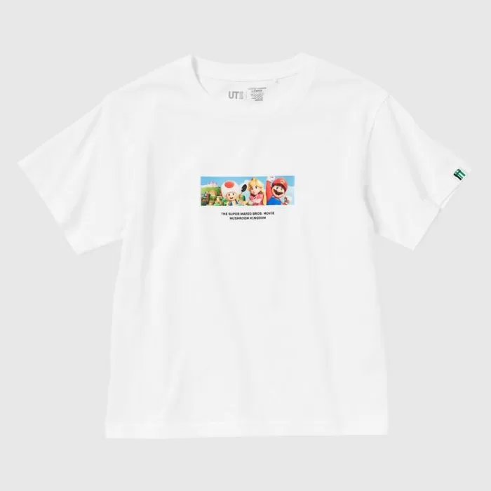 Uniqlo The Super Mario Bros Movie Ut Printed T-Shirt Kids White