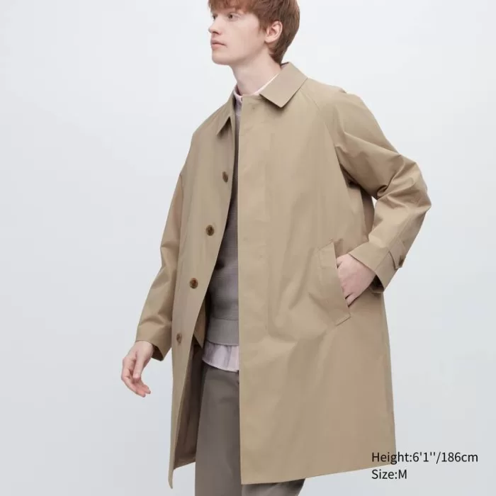 Uniqlo Three-way Single Breasted Men’s Coats Beige