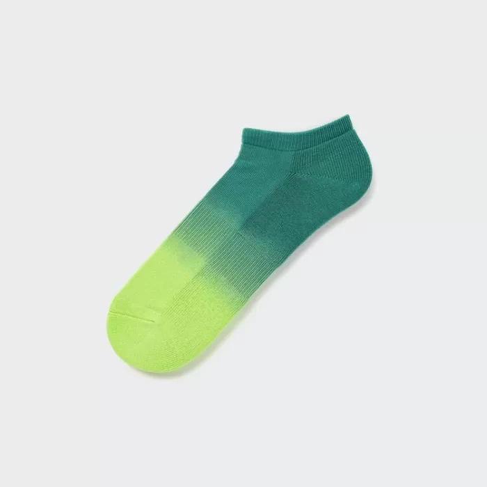 Uniqlo Tie-dye Short Socks Men Green