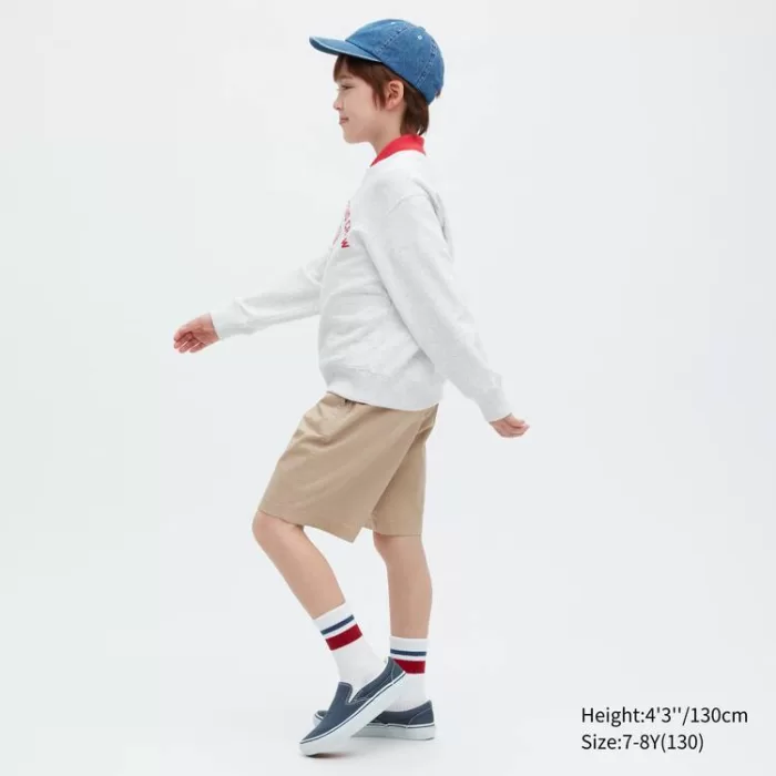 Uniqlo Twill Stretch Easy Shorts Boys Beige