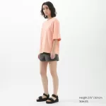 Uniqlo U Airism Cotton Oversized T-shirt for Women in Pink