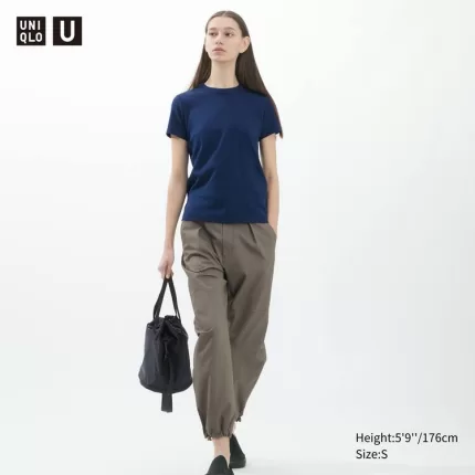 Uniqlo U Crew Neck Short Sleeved T-shirt Women’s Navy Blue