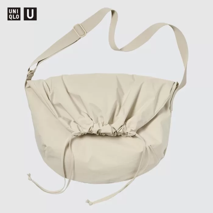 Uniqlo U Drawstring Shoulder Bags Men Beige