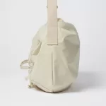 Uniqlo U Drawstring Shoulder Bags Women Beige