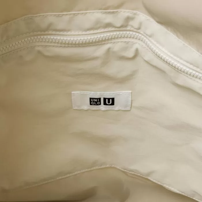 Uniqlo U Drawstring Shoulder Bags Women Beige