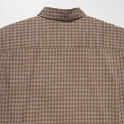 Uniqlo U Oversized Checked Casual Shirts for Men Grey