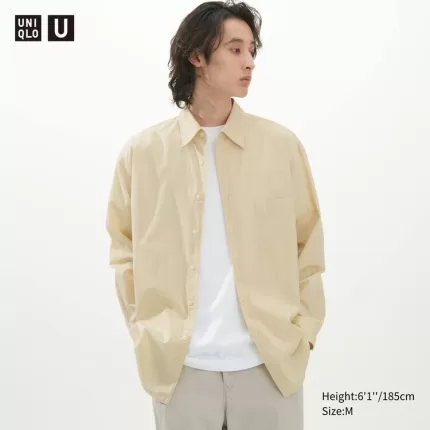 Uniqlo U Oversized Men’s Shirts Cream