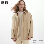 Uniqlo U Oversized Utility Jackets Men Beige