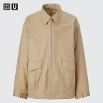 Uniqlo U Oversized Utility Jackets Men Beige