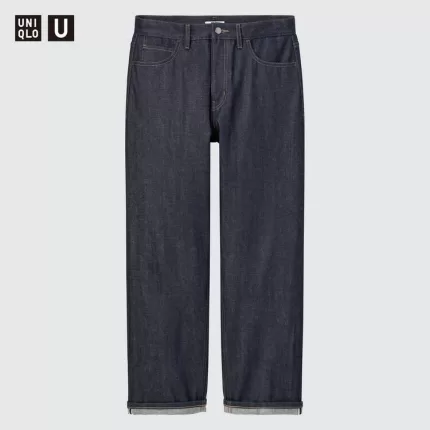 Uniqlo U Selvedge Regular Fit Men’s Jeans Navy Blue