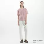 Uniqlo U Sheer Short Sleeved Women’s Shirts Pink