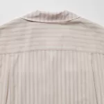 Uniqlo U Sheer Striped Short Sleeved Women’s Shirts Pink