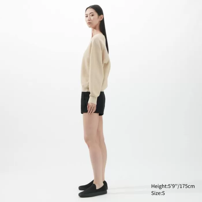 Uniqlo UV Neck Women’s Knitwear Beige