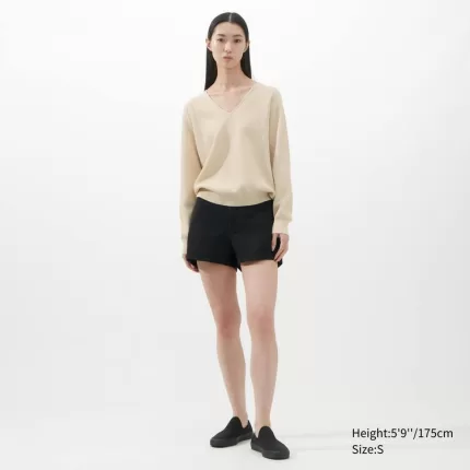 Uniqlo UV Neck Women’s Knitwear Beige