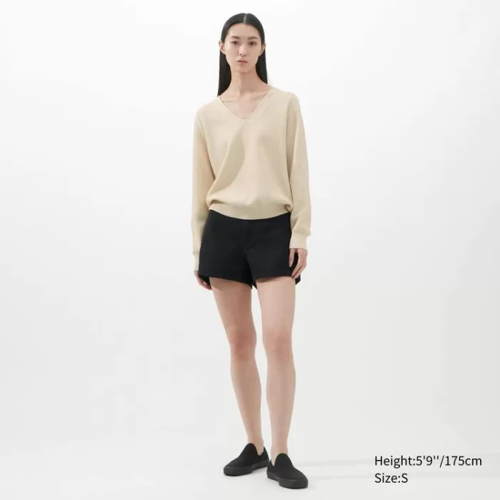 Uniqlo UV Neck Women’s Knitwear Beige