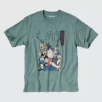 Uniqlo Ukiyo-e Archive Ut Printed T-shirt Men Green