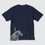 Uniqlo Ukiyo-e Archive Ut Printed T-shirt Men Navy Blue