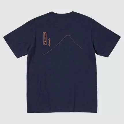 Uniqlo Ukiyo-e Masters Ut Printed Men’s T-Shirt Navy Blue