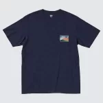 Uniqlo Ukiyo-e Masters Ut Printed Men’s T-Shirt Navy Blue