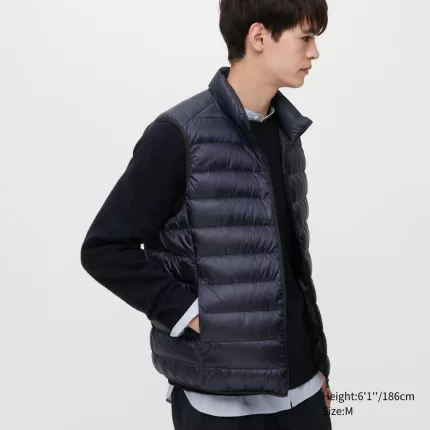 Uniqlo Ultra Light Down Jackets Men Navy Blue