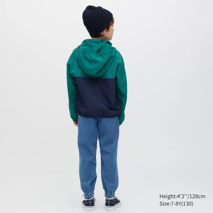 Uniqlo Ultra Stretch Denim Jogger Pants Boys Blue