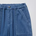 Uniqlo Ultra Stretch Denim Jogger Pants Boys Blue