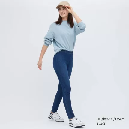 Uniqlo Ultra Stretch Denim (Long) Women’s Pants Blue