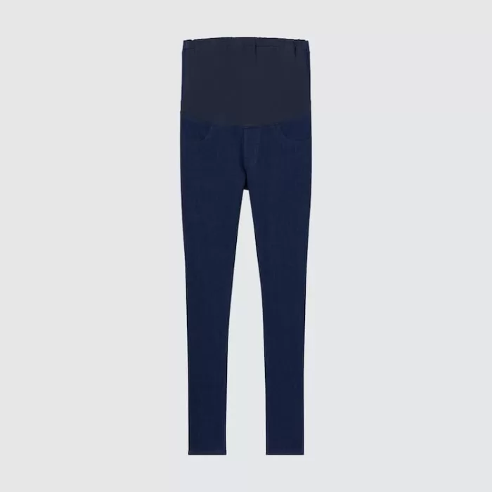 Uniqlo Ultra Stretch Denim Maternity Women’s Leggings Blue