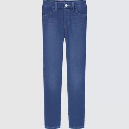 Uniqlo Ultra Stretch Denim Pants (2021 Season) Boys Blue