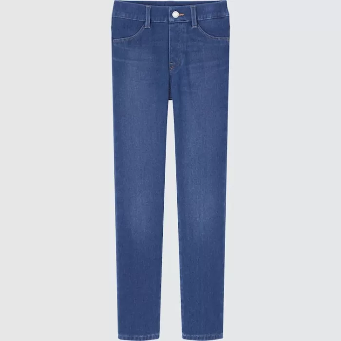 Uniqlo Ultra Stretch Denim Pants (2021 Season) Boys Blue