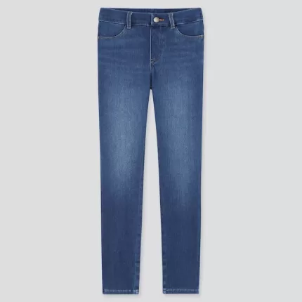 Uniqlo Ultra Stretch Denim Pants (2021 Season) Boys Blue